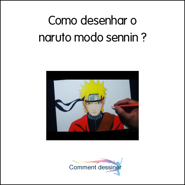 Como Desenhar O Naruto Modo Sannin ( Tutorial Passo a Passo) - How